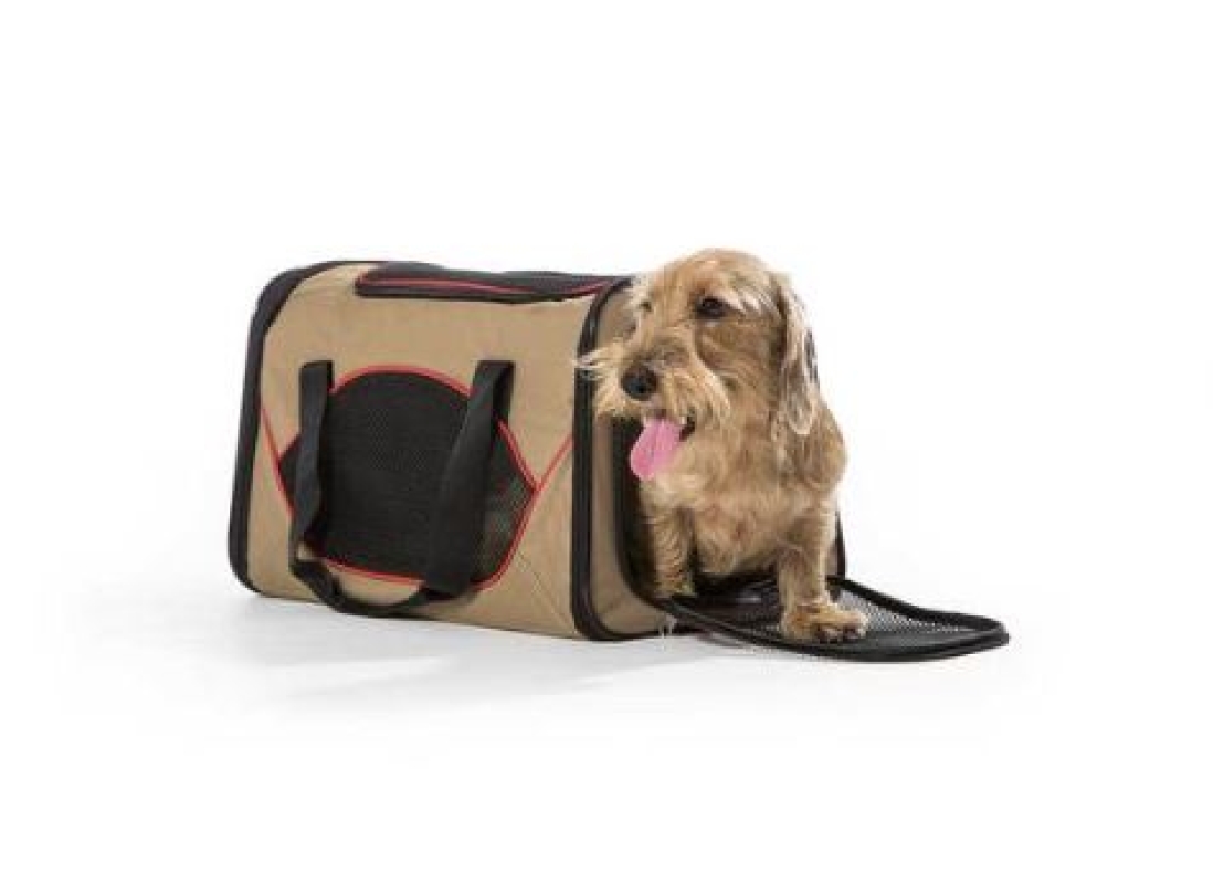 BOLSO KANSAS El bolso de transporte KANSAS es adecuado para perros y gatos hasta un peso de 6.5 kg. MEDIDAS 48 x 30 x 30 cm