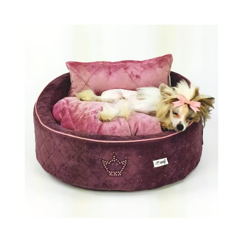 ROUNI BORDEAUX Una cama de edicion limitada, para ofrecer confor y comodidad a tu perro. Totalmente desenfundable. 60 cm.